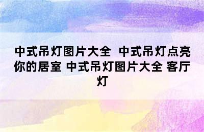 中式吊灯图片大全  中式吊灯点亮你的居室 中式吊灯图片大全 客厅灯